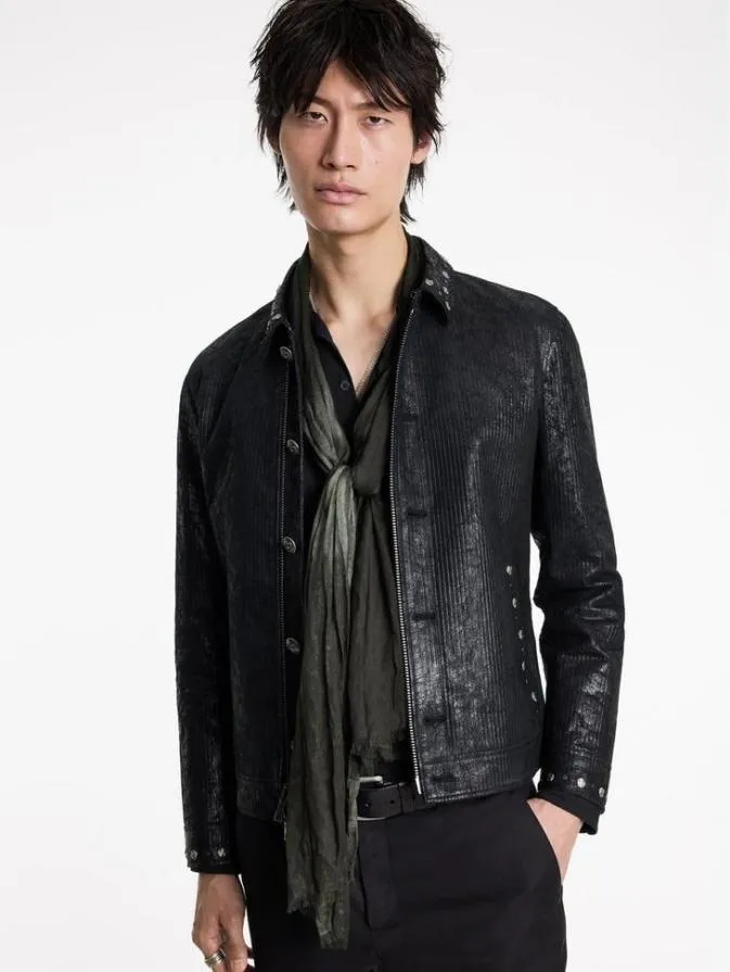 Men Scarves and Ties John Varvatos DORIS OMBRE SCARF Jungle