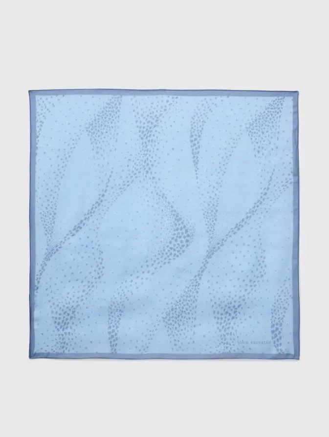 Men Scarves and Ties John Varvatos SAVOY BANDANA Blue Mist