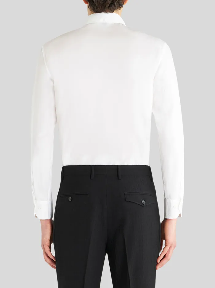 Men Shirt With Embroidered Plastron Etro Shirts