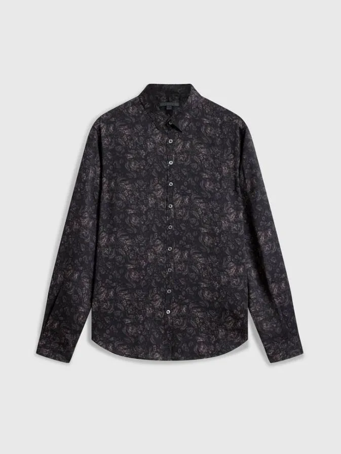 Men Shirts John Varvatos BUCKS SHIRT Mauvewood