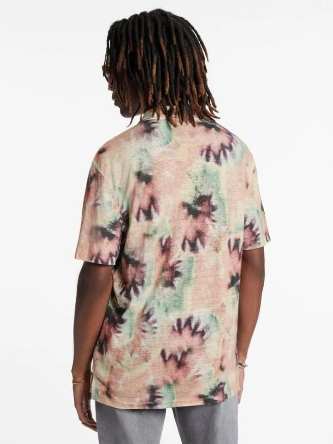 Men Shirts John Varvatos ESTRELA CAMP SHIRT Misty Rose