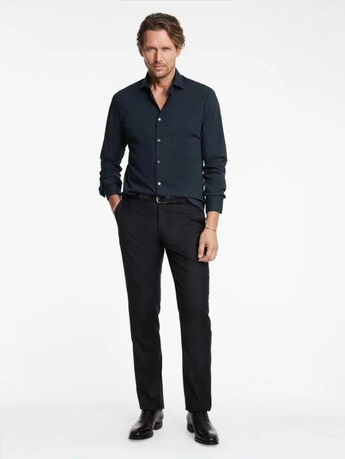 Men Shirts John Varvatos STELLA DRESS SHIRT Navy