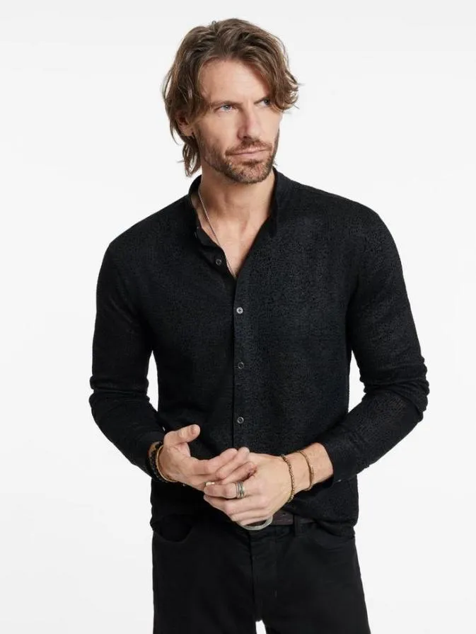 Men Shirts John Varvatos VALDEZ SHIRT Black