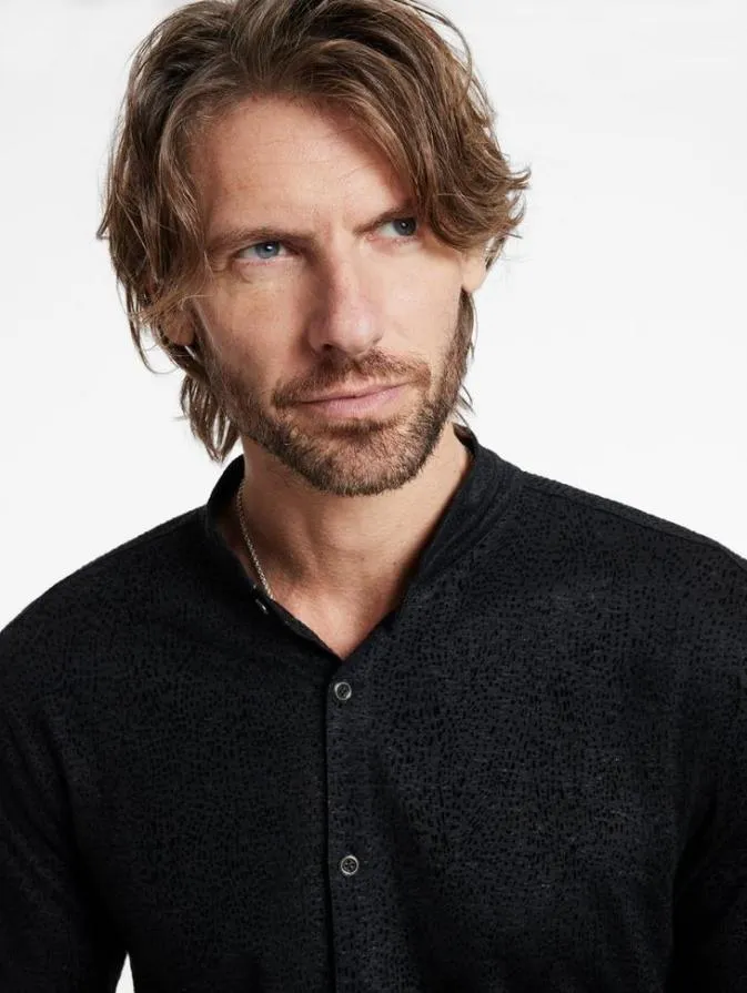 Men Shirts John Varvatos VALDEZ SHIRT Black