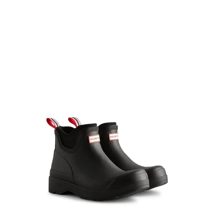 Men Short and Ankle Boots Hunter Boots PLAY Neoprene Rain Boots Black Men Short and Ankle Boots Hunter Boots PLAY Neoprene Rain Boots Black