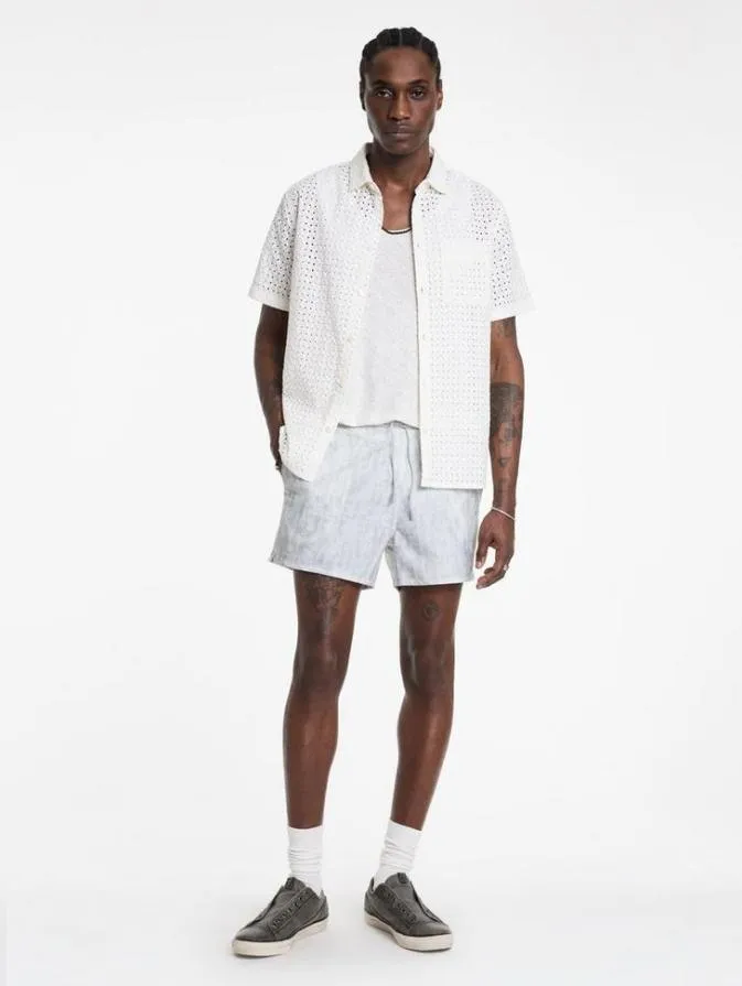 Men Shorts And Swimwear John Varvatos MAUI SWIM SHORTS Pavement