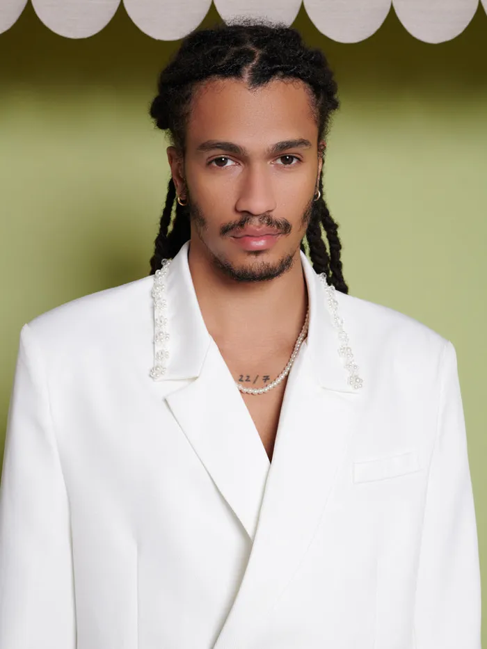 Men Sister Jane Jackets Harlow Pearl Blazer Pearl Ivory