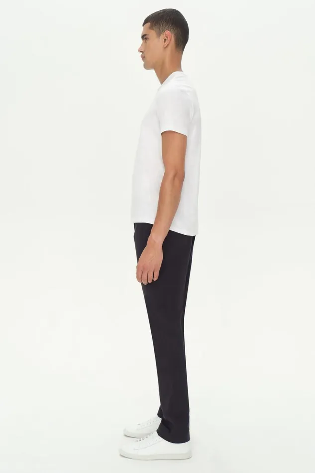 Men Smooth Cotton Crewneck White Jonathan Simkhai Tops and TShirts