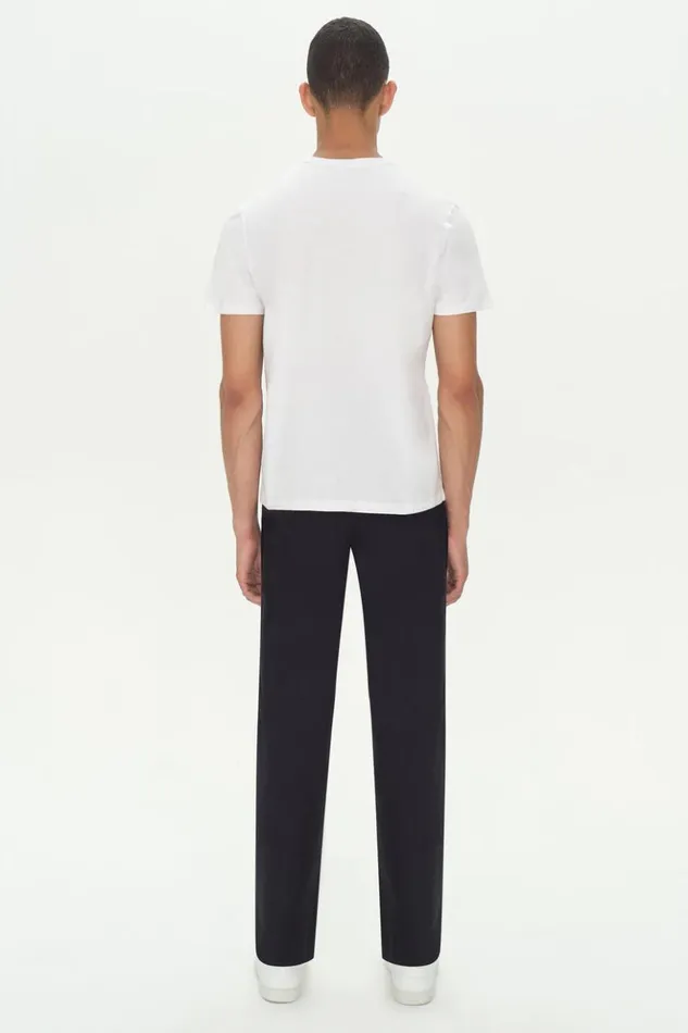 Men Smooth Cotton Crewneck White Jonathan Simkhai Tops and TShirts