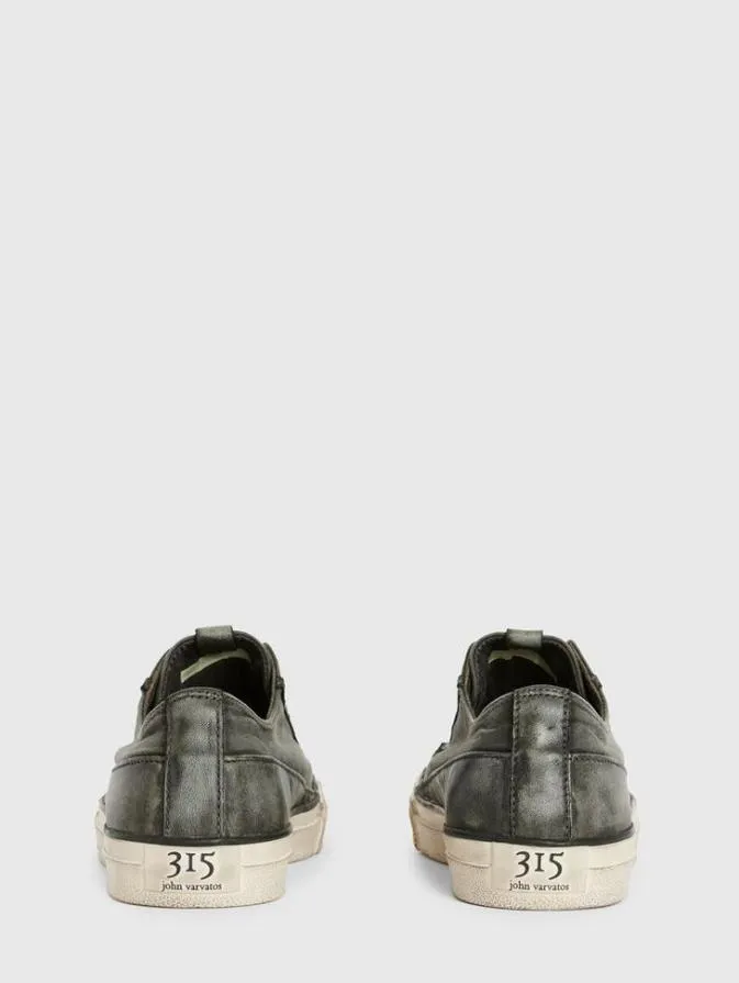 Men Sneakers John Varvatos VULC LACELESS LOW TOP 8211 CANVAS Black