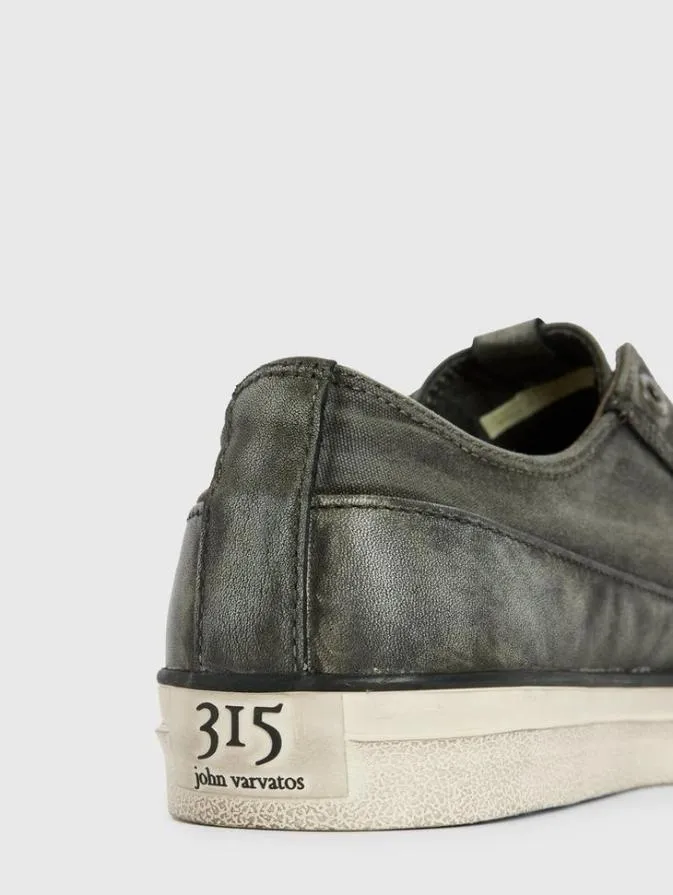 Men Sneakers John Varvatos VULC LACELESS LOW TOP 8211 CANVAS Black