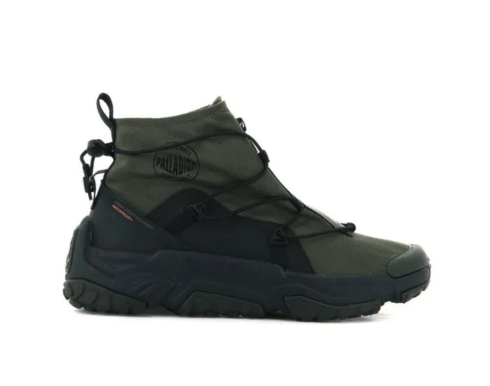 Men Sneakers PALLADIUM OFFGRID HI ZIP WATERPROOF Olive Night