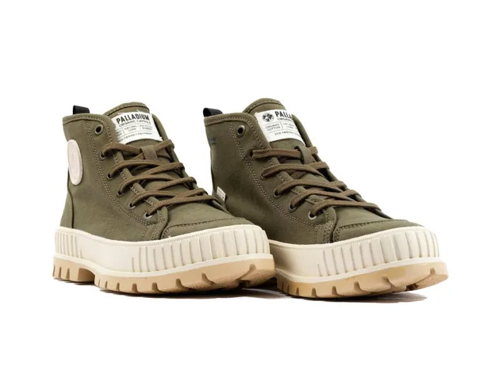 Men Sneakers PALLADIUM PALLASHOCK ORGANIC 2 Olive Night Men Sneakers PALLADIUM PALLASHOCK ORGANIC 2 Olive Night
