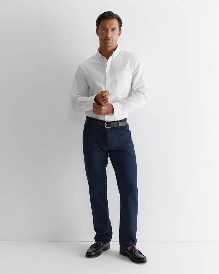 Men Sportscraft Pants Bedford Jean Mid Blue