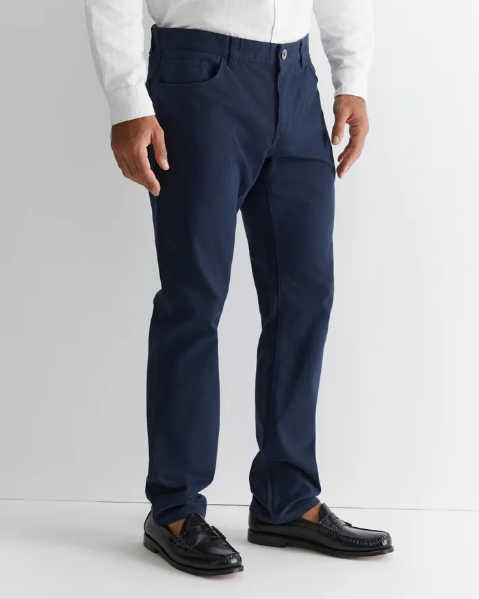 Men Sportscraft Pants Bedford Jean Mid Blue