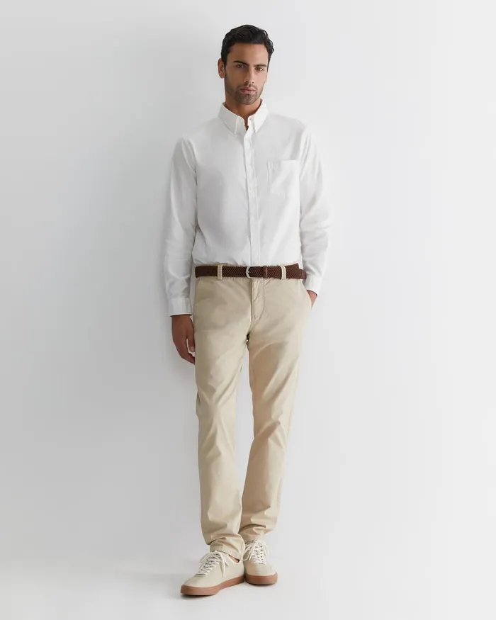Men Sportscraft Pants Smith Tapered Chinos Limestone