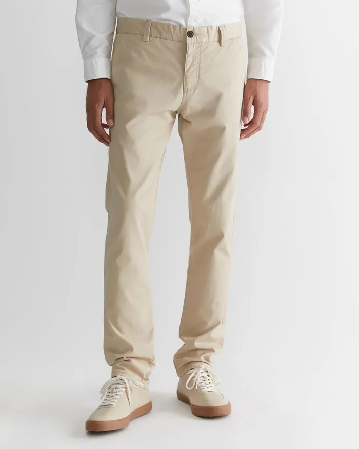 Men Sportscraft Pants Smith Tapered Chinos Limestone