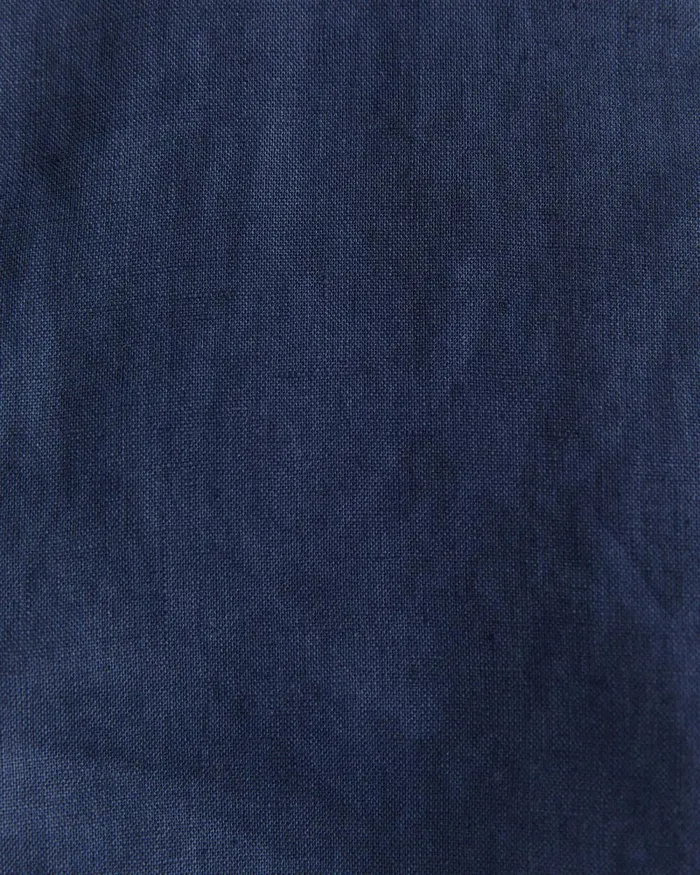 Men Sportscraft Shirts Long Sleeve Linen Shirt Navy