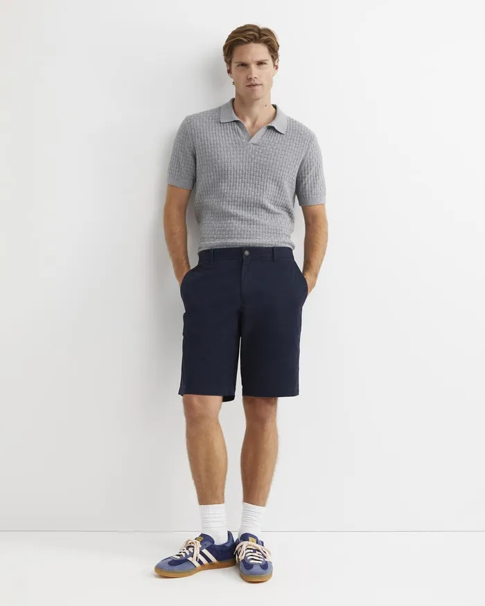 Men Sportscraft TShirts and Polos Bryant Knitted Polo Grey Melange