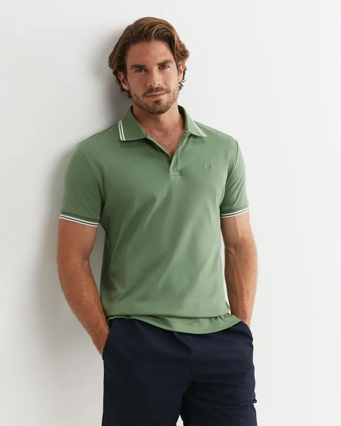 Men Sportscraft TShirts and Polos Manning Short Sleeve Polo Elm