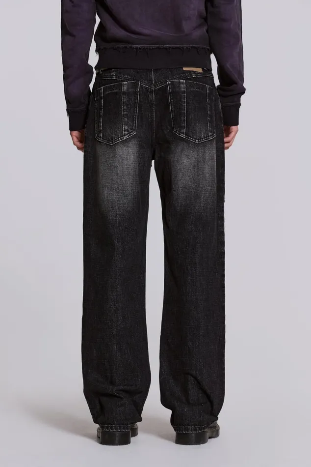Men Stud Scott Jean Jaded London Baggy Jeans