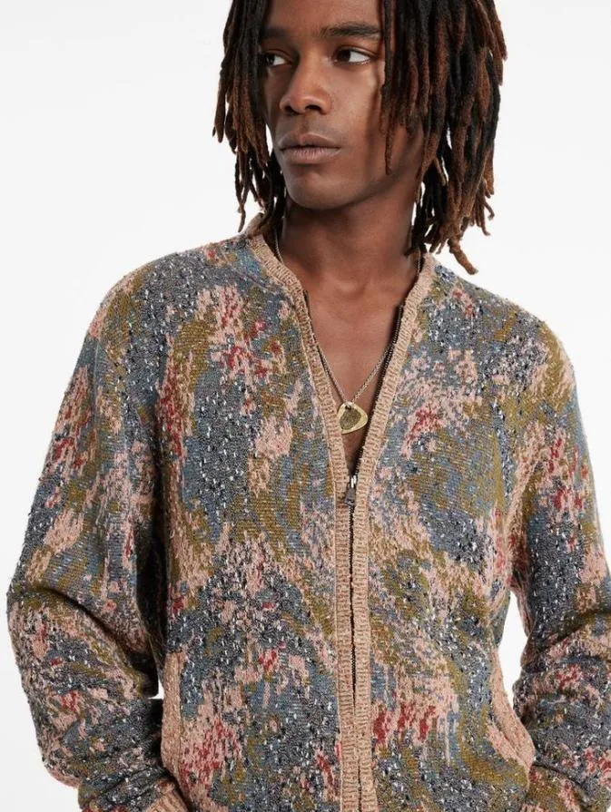 Men Sweaters John Varvatos CANELAS BOMBER Barn Red