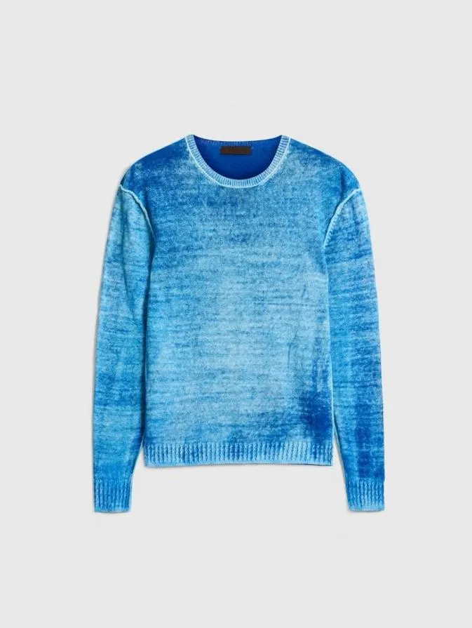 Men Sweaters John Varvatos LUZ CREWNECK Blue Mist
