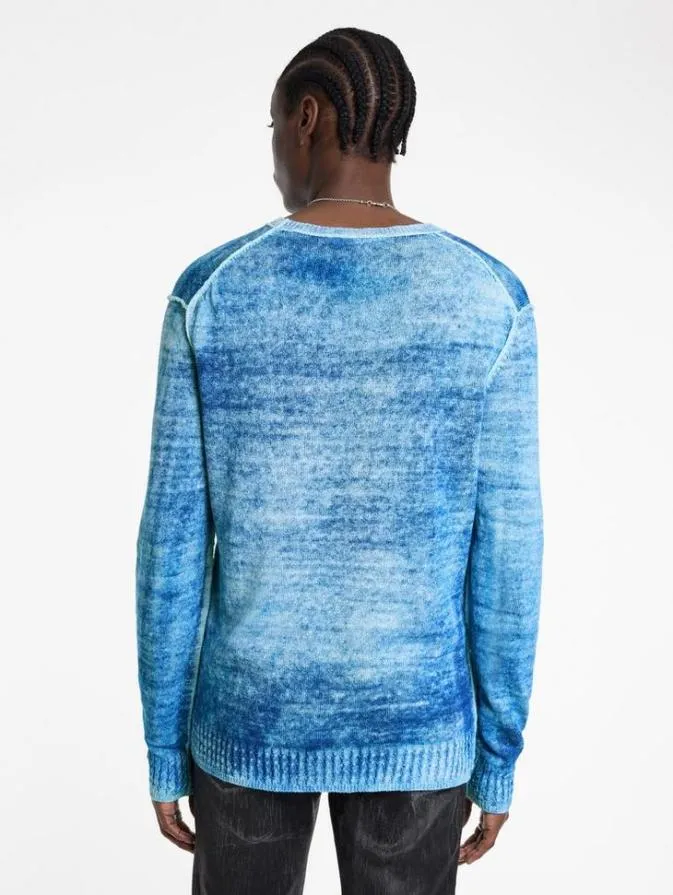 Men Sweaters John Varvatos LUZ CREWNECK Blue Mist
