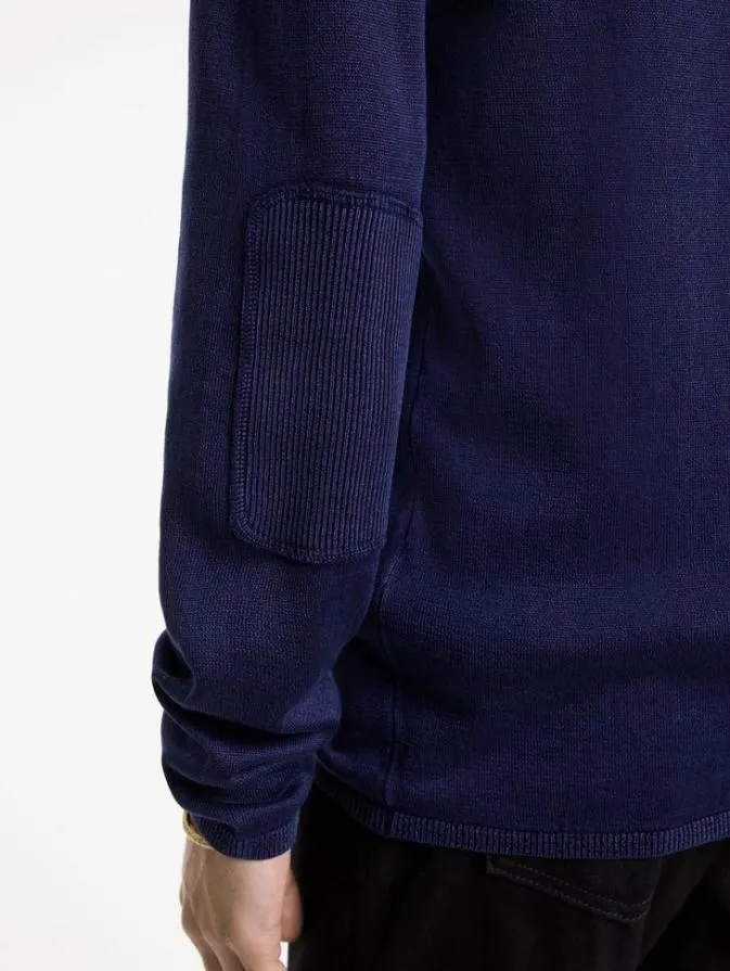 Men Sweaters John Varvatos WALTER CREW NECK SWEATER Deep Blue