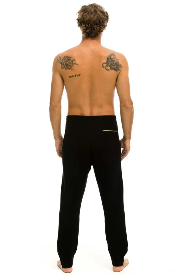 Men Sweatpants Aviator Nation Vintage Cabin Cashmere Sweater Pant Black