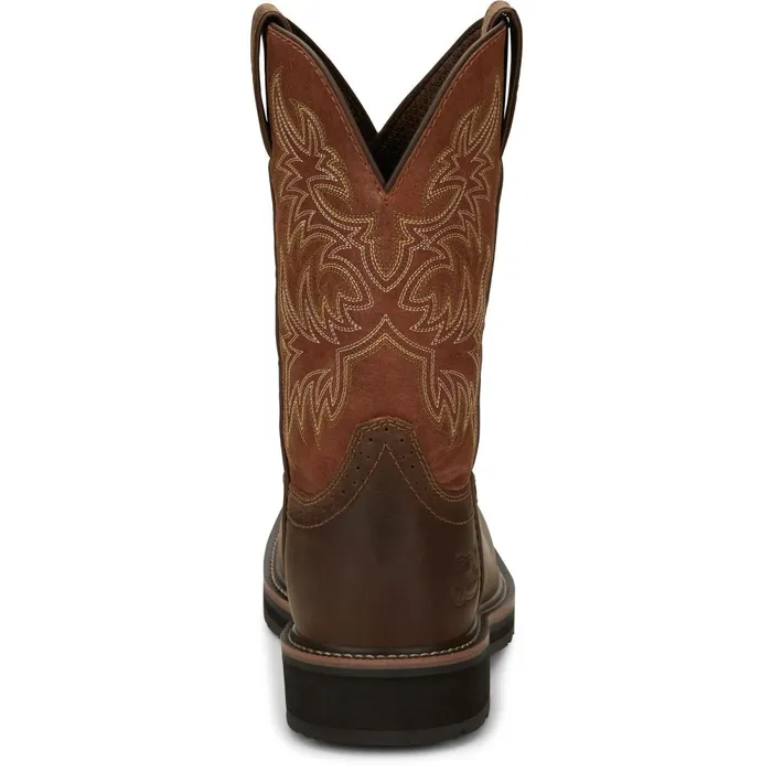 MEN Switch 11034 Comp Toe Carob Justin Boots Work