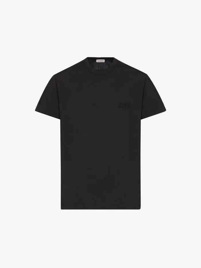 Men TShirts And Sweatshirts Alexander McQueen Hybrid TShirt Black