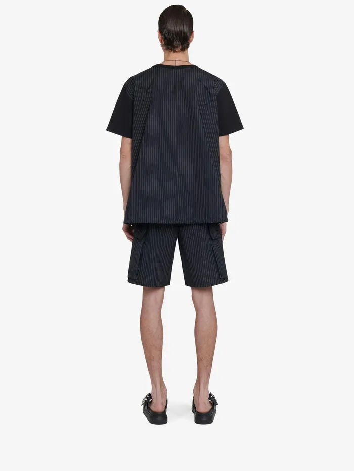 Men TShirts And Sweatshirts Alexander McQueen Hybrid TShirt Black