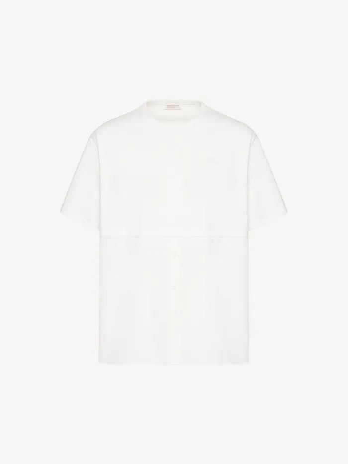 Men TShirts And Sweatshirts Alexander McQueen Hybrid TShirt White