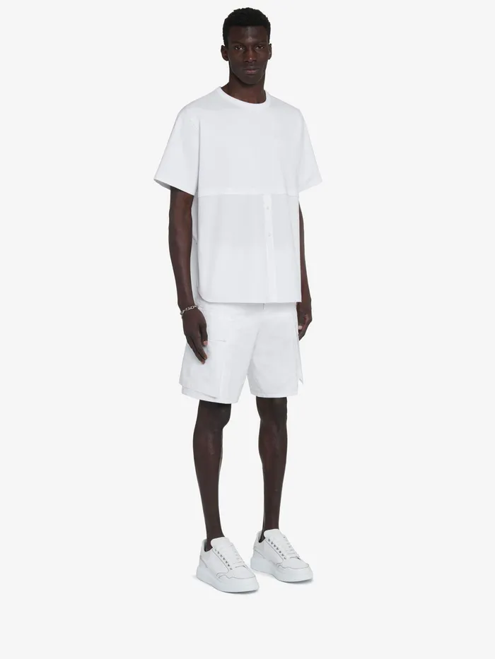 Men TShirts And Sweatshirts Alexander McQueen Hybrid TShirt White