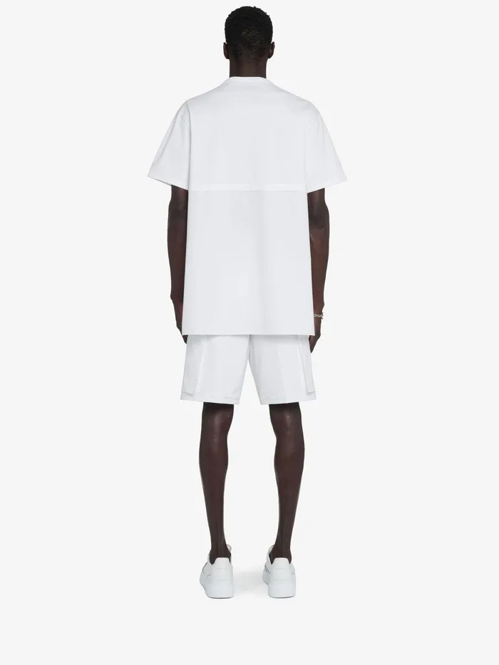 Men TShirts And Sweatshirts Alexander McQueen Hybrid TShirt White