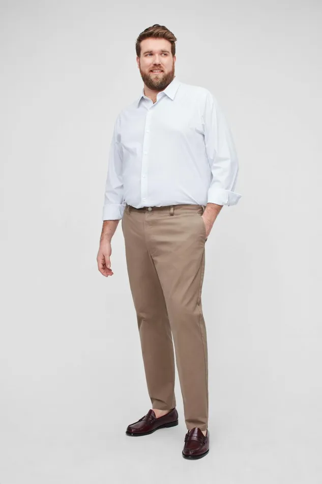 Men Tech Button Down Shirt White Blue Fine Dot Bonobos Casual Shirts