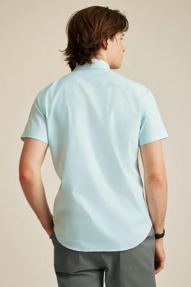 Men Tech Short Sleeve Shirt Blue Astor Geo Bonobos Short Sleeve Shirts