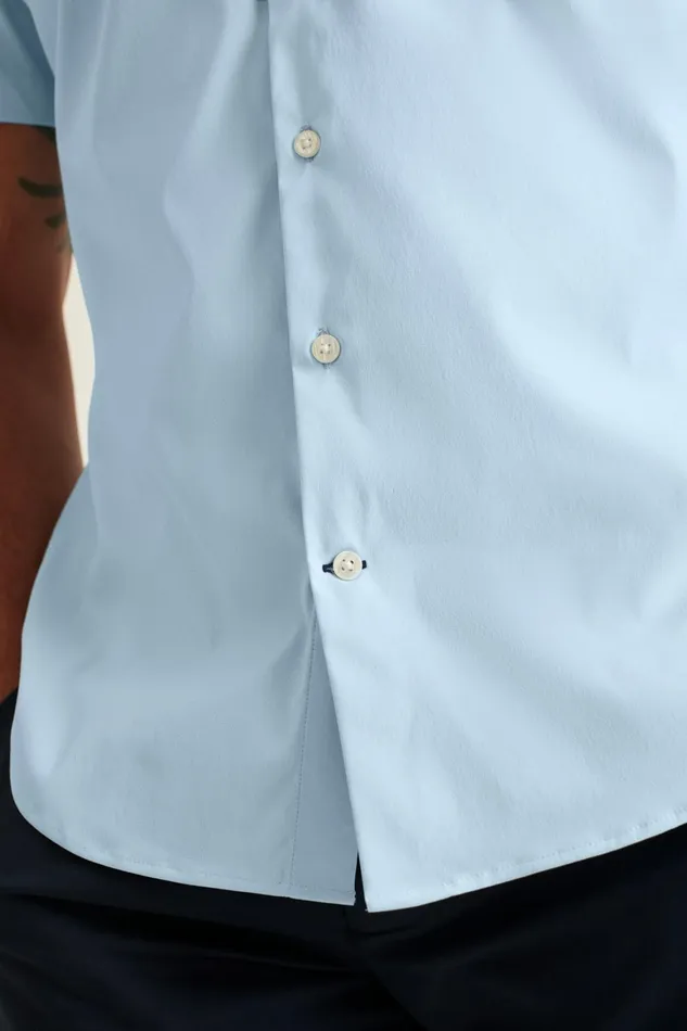 Men Tech Short Sleeve Shirt Blue Bonobos Short Sleeve Shirts