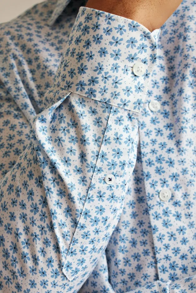Men The Desk To Dinner Shirt Blue Bernard Floral Bonobos Business Casual Shirts