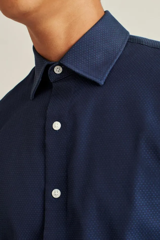 Men The Desk To Dinner Shirt Navy Dots Bonobos Business Casual Shirts
