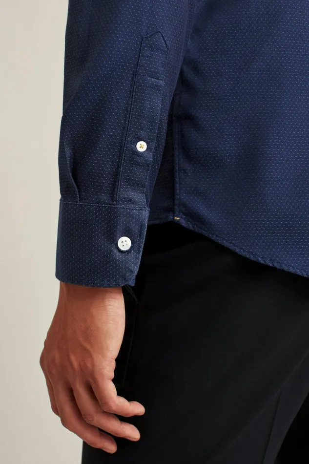 Men The Desk To Dinner Shirt Navy Dots Bonobos Business Casual Shirts