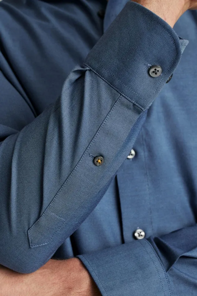 Men The Desk To Dinner Shirt Solid Light Navy Bonobos Business Casual Shirts