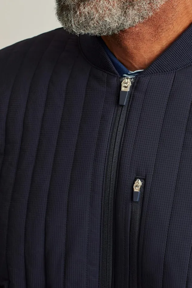 Men The Elements Jacket Navy Vertical Stripe Bonobos Jackets and Coats