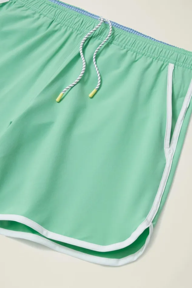 Men Throwback Swim Trunks Jade Green Bonobos Swim Trunks