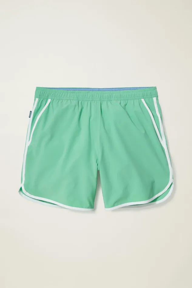 Men Throwback Swim Trunks Jade Green Bonobos Swim Trunks