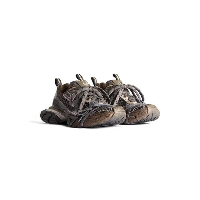 Men Trainers Balenciaga 3xl Trainers Wornout In Brown