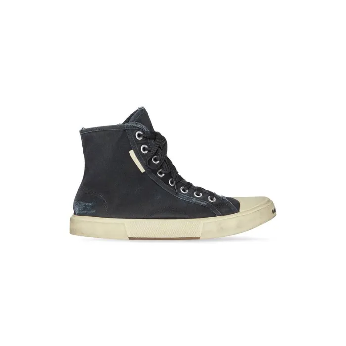 Men Trainers Balenciaga Paris High Top Trainers In Black