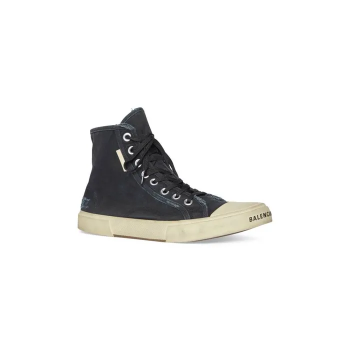 Men Trainers Balenciaga Paris High Top Trainers In Black