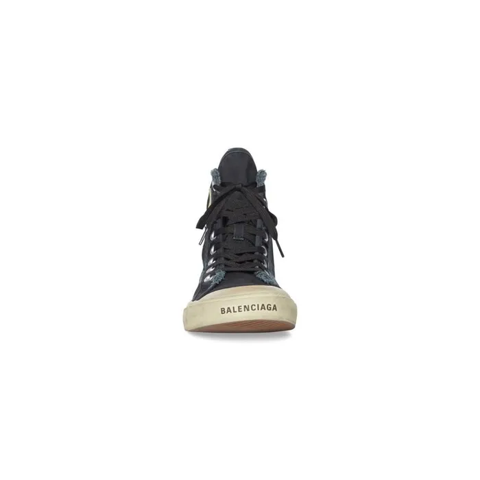 Men Trainers Balenciaga Paris High Top Trainers In Black